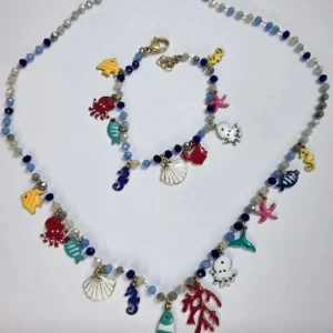 Set Collana Corallo + Bracciale